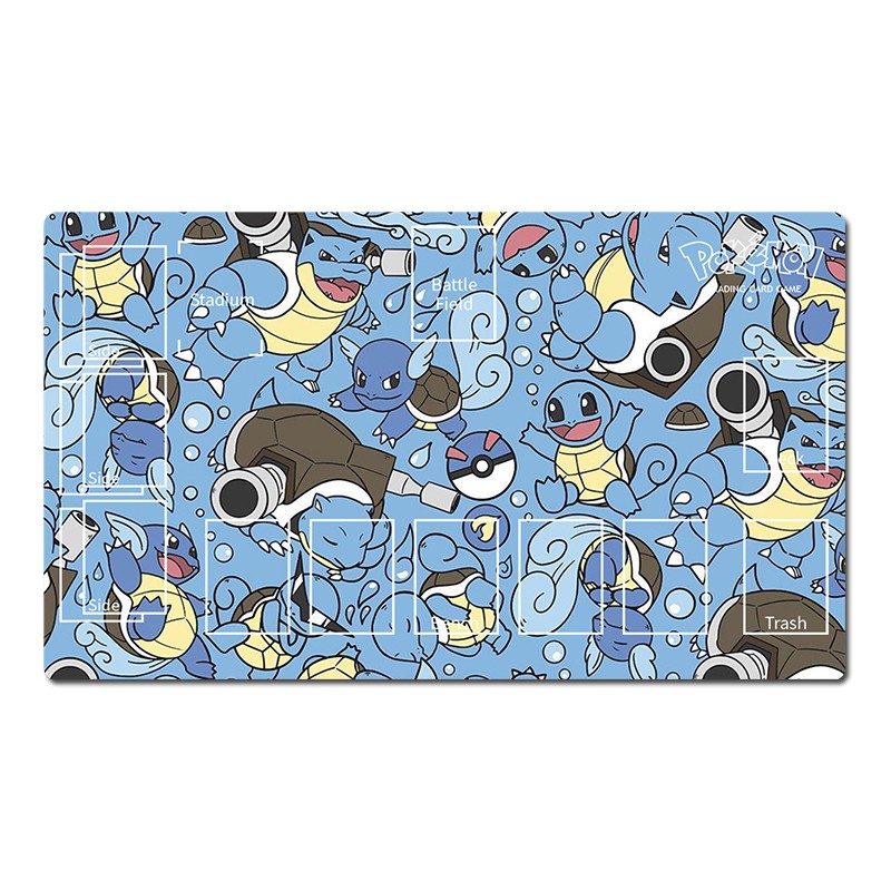 Pokemon Playmat Squirtle Blastoise Wartortle TCG CCG Pad Card Game Mat Mousepad