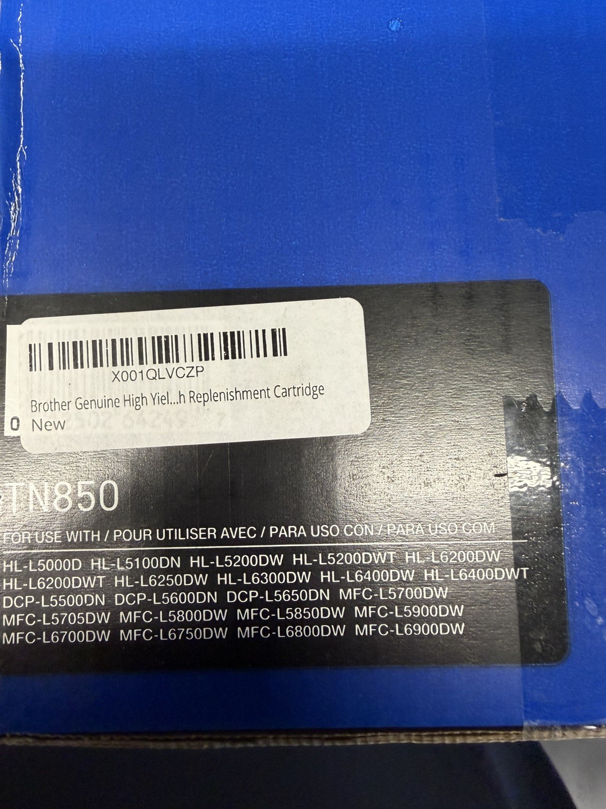 Genuine BrotherTN-850 High Yield Toner Cartridge Brand New Factory