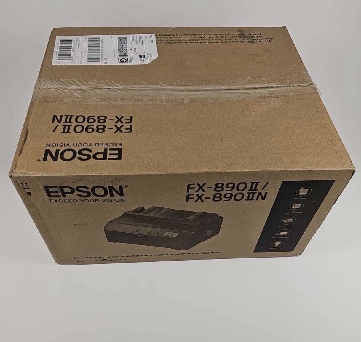 NEW In box 9 pin Epson FX-890II Impact Printer - (C11CF37201) - Open Box Usb