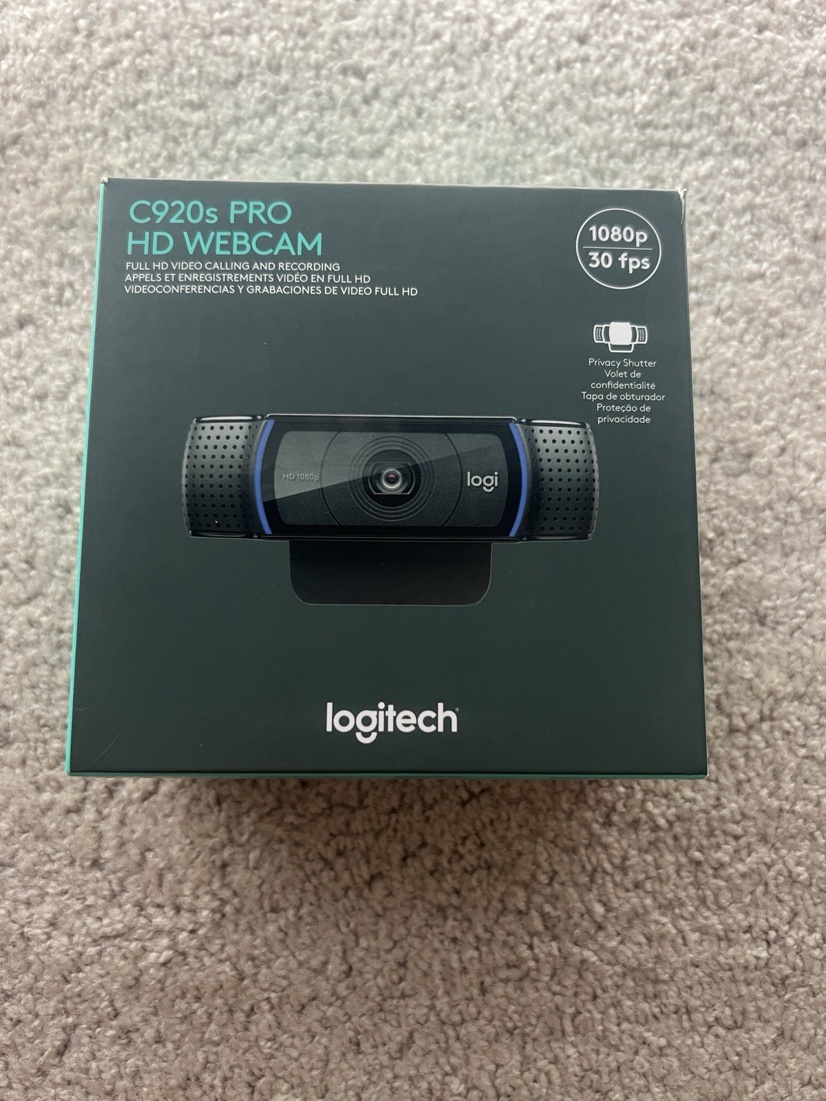 Logitech C920s Pro 1080p HD Webcam Black Brand New Sealed