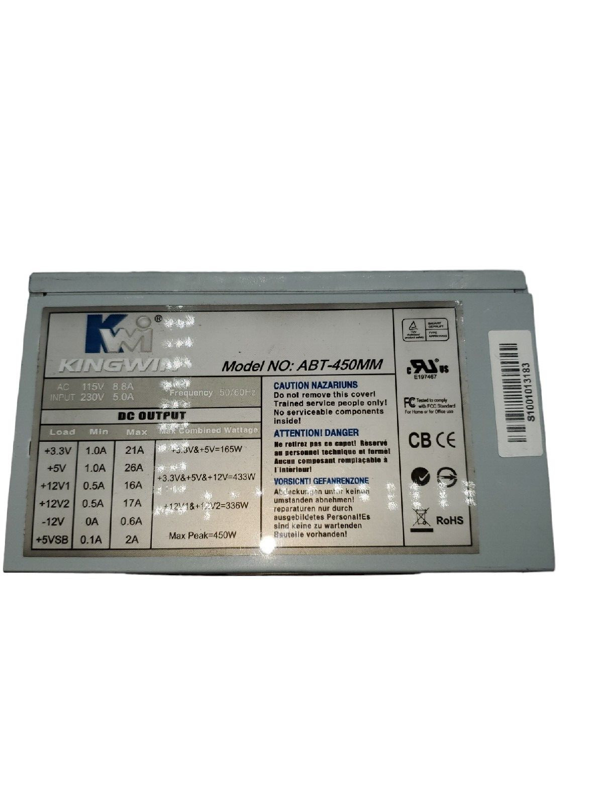 KINGWIN ABT-450MM 450W Max