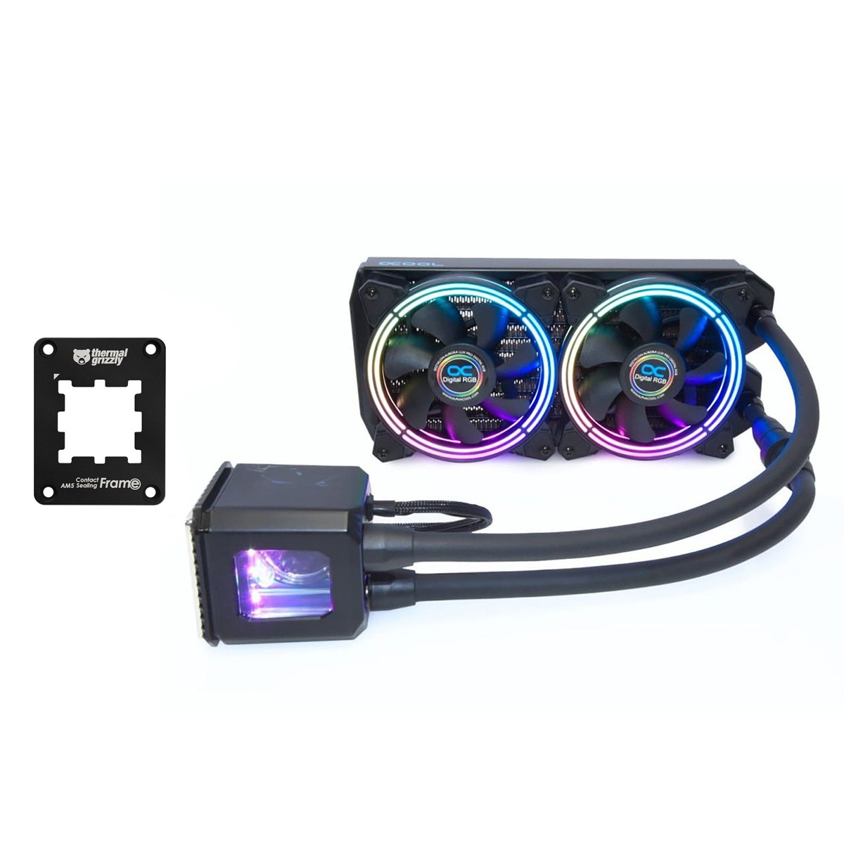 Alphacool Eisbaer Aurora 240 CPU AIO and Thermal Grizzly AM5 Contact Frame