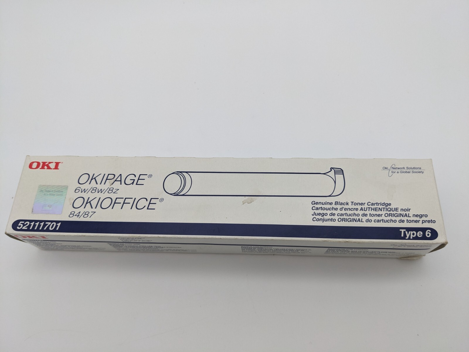 OKI Genuine Black Toner Cartridge 52111701  Type 6 Brand New