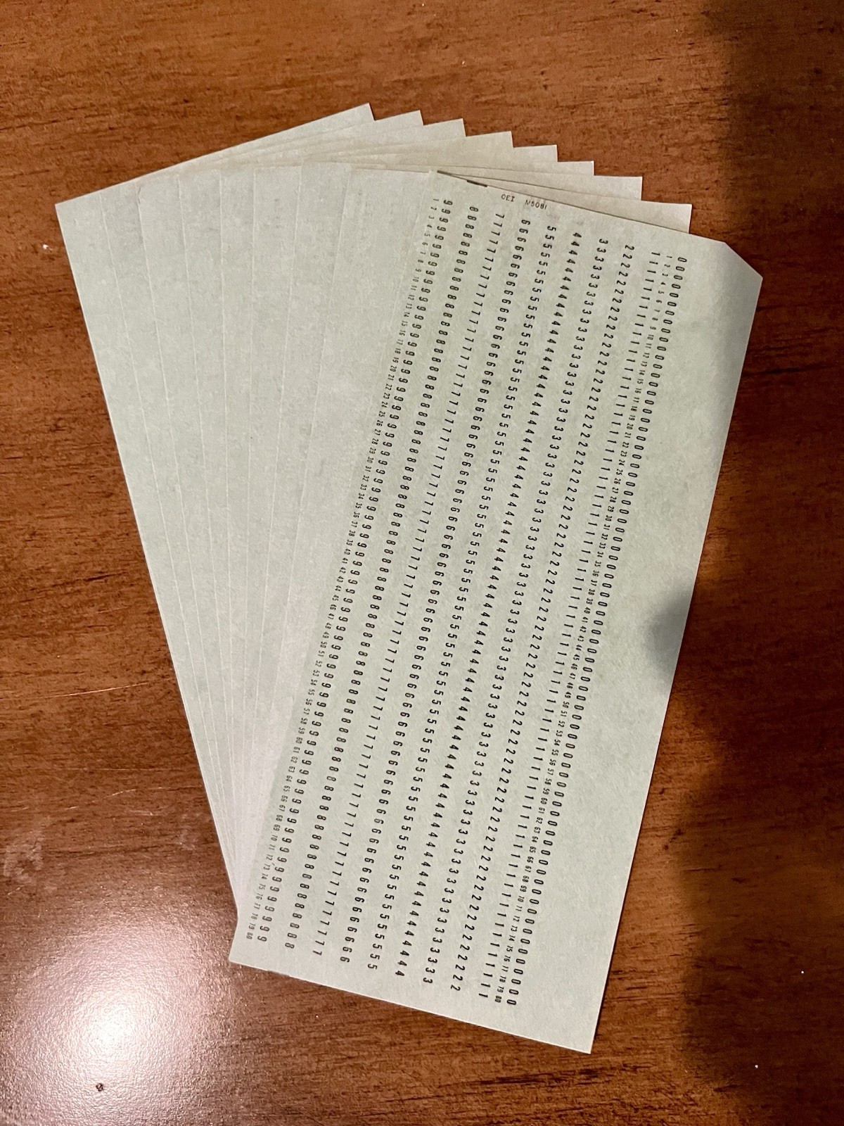 Lot 10 Vintage Computer Punch Cards IBM