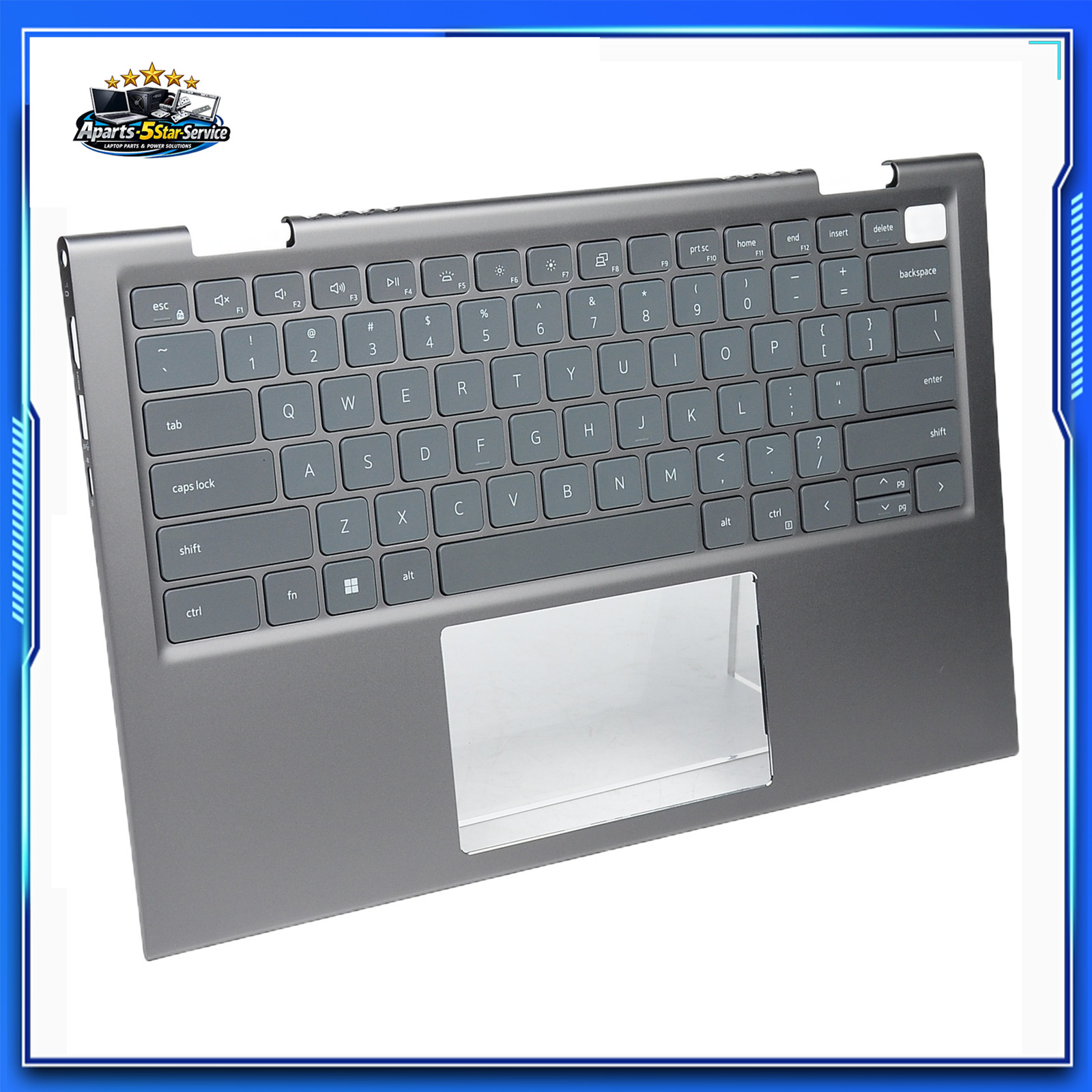 For Dell Inspiron 14 5410 7415 2-in-1 Palmrest Backlit Keyboard 04GR69 4GR69