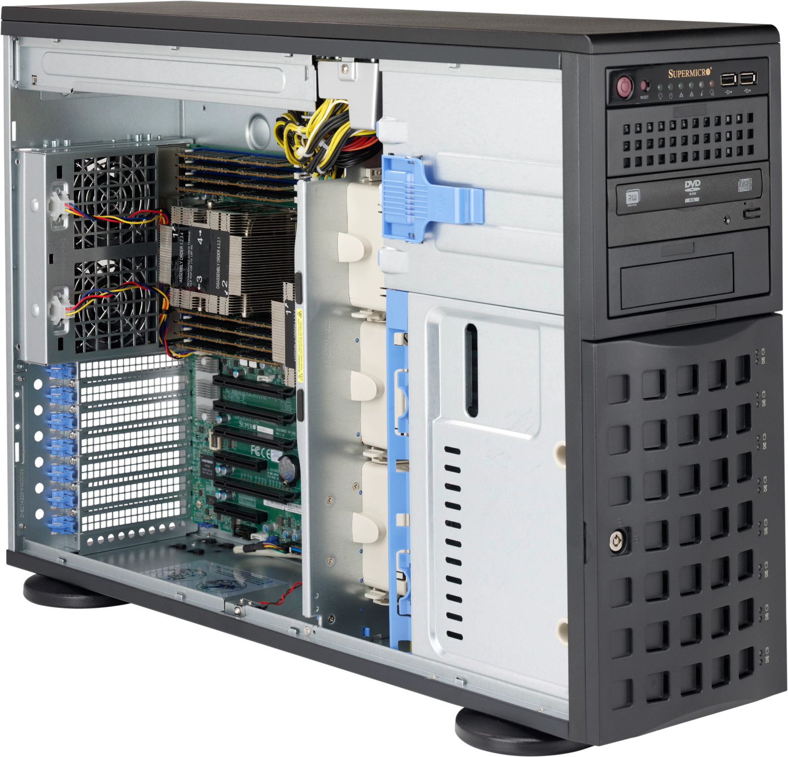 SuperMicro CSE-745BAC-R1K23B-SQ 4U 1200W Tower Chassis