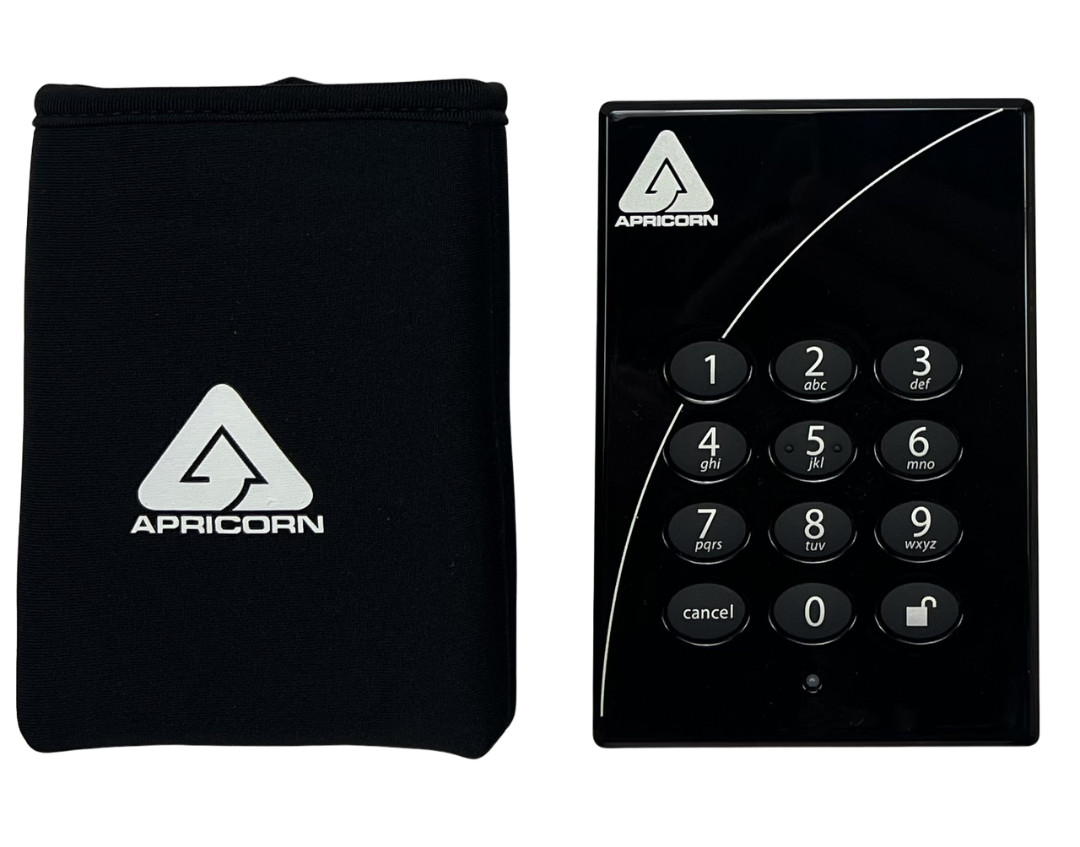 (LOT OF 4) Apricorn A25-PLe256-500 Aegis Padlock 500GB USB HDD AES Encryption
