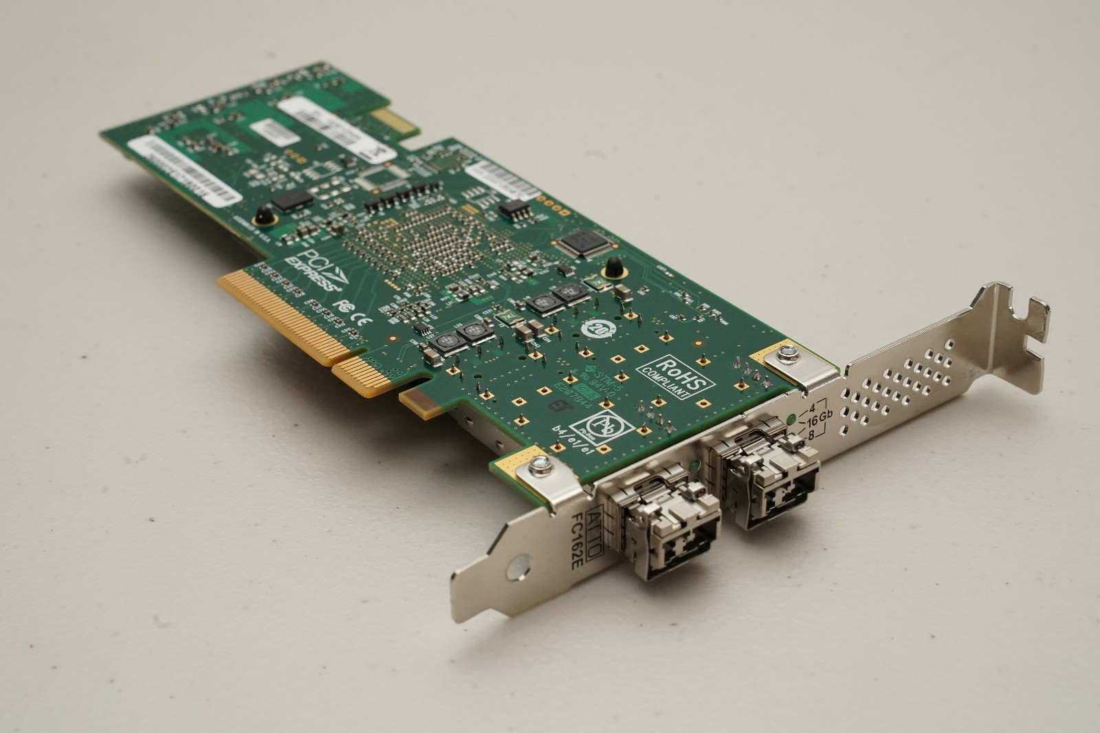 ATTO FC162E Celerity Dual Channel 16GB/s Fibre Channel Gen 5 PCIe 3.0 x8 HBA