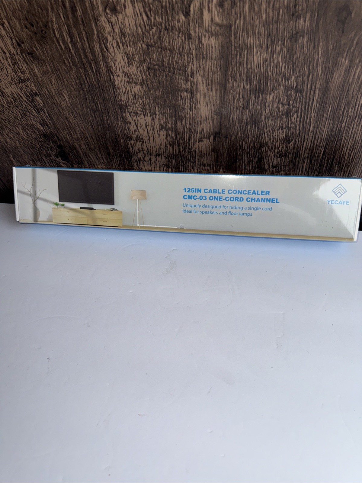 NEW 125in Cord Hider - Yecaye One-Cord Channel Cable Concealer - Cord Cover