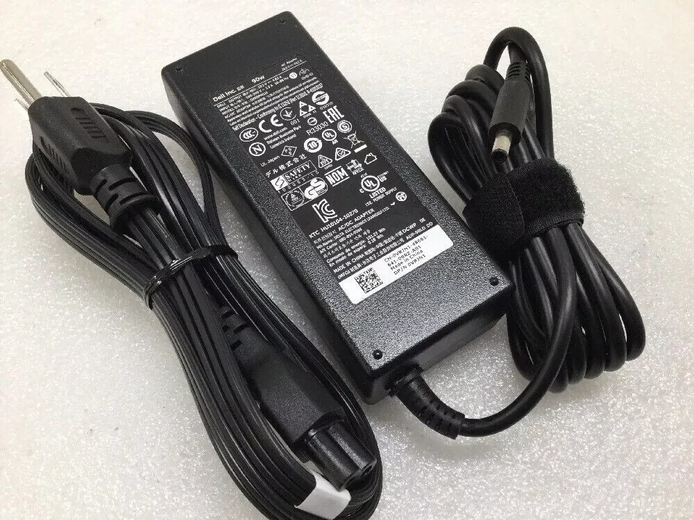 Dell OEM 90 Watt Charger AC Power Adapter 4.5mm Tip - 90W -7HRTX RT74M