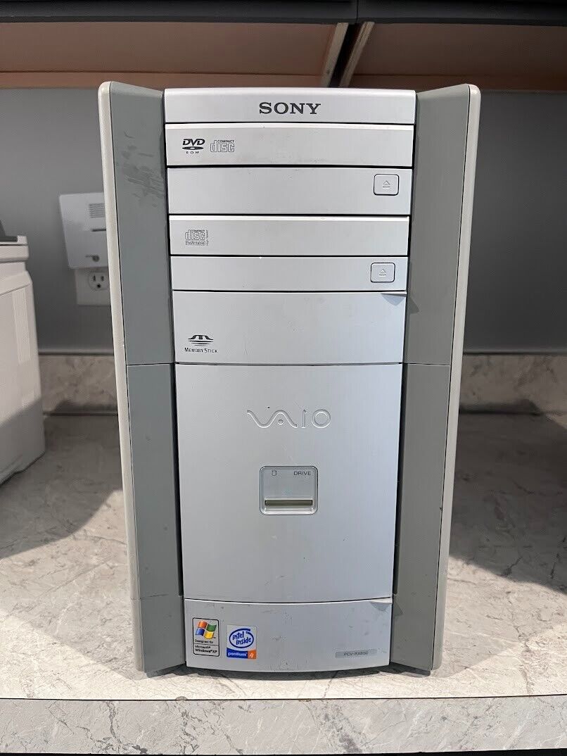 Sony Vaio PCV-7762 Desktop Computer Intel Pentium 4 2015 MHz NO HDD NO OS #27