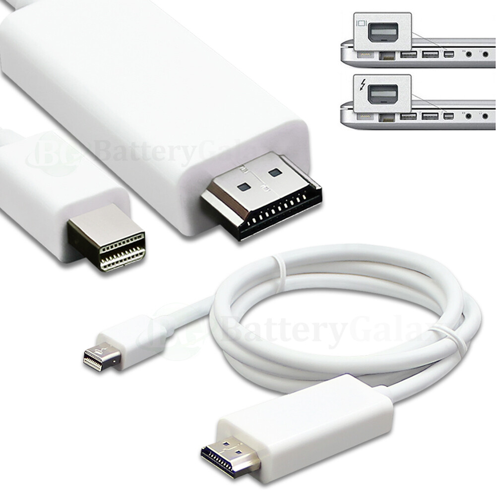 1-100 Lot ThunderBolt Mini Display Port to HDMI Cord for MacBook Pro Air iMAC