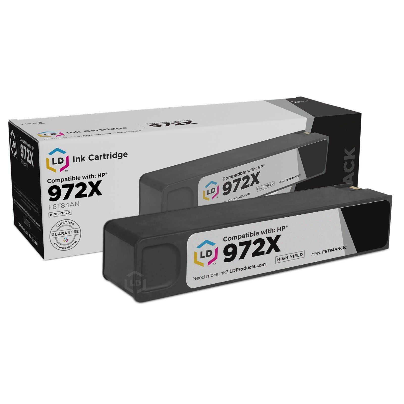 LD Comp Black Ink Cartridge for HP 972X F6T84AN PageWide Pro 577dw 577z 972A