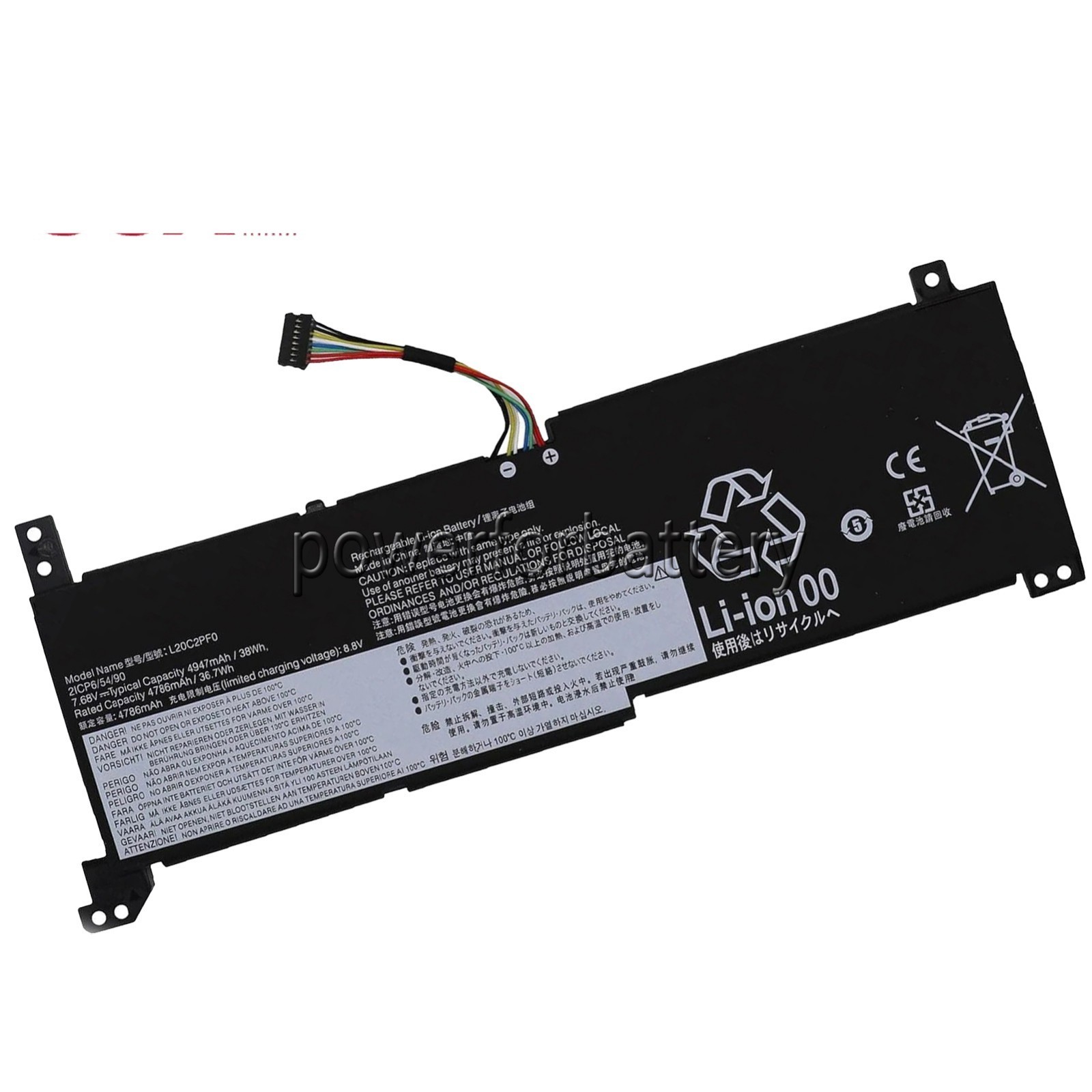 L20C2PF0 L20M2PF0 38Wh Battery for Lenovo S14 G2-ITL G3-IAP / V14 G2-ITL G2-ALC