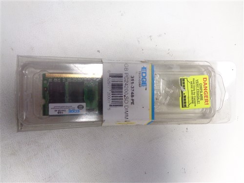 EDGE TECHICORP 311-3748-PE MEMORY MODULE 1 GB PC24200 SO DIMM 