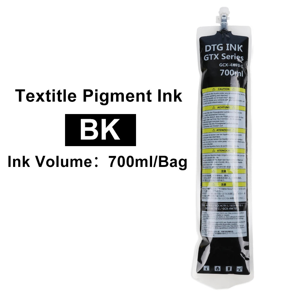 700ml DTG Textile Ink for Brother GTX-422 GTX-423GTX-425 GTX-600 GTX PRO Printer