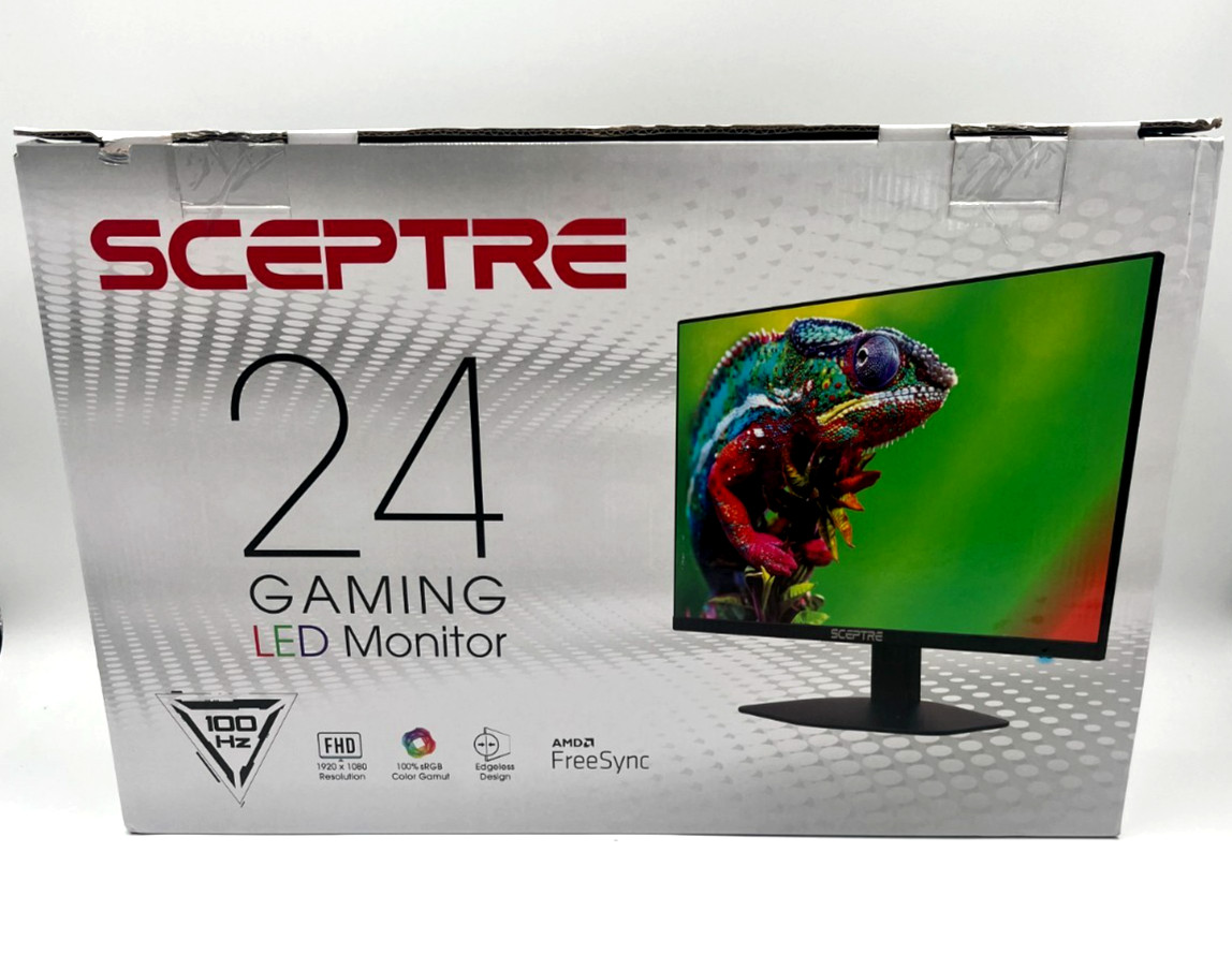 Sceptre 24" Gaming Monitor 100Hz 1ms FHD 1080p DisplayPort HDMI FreeSync PC