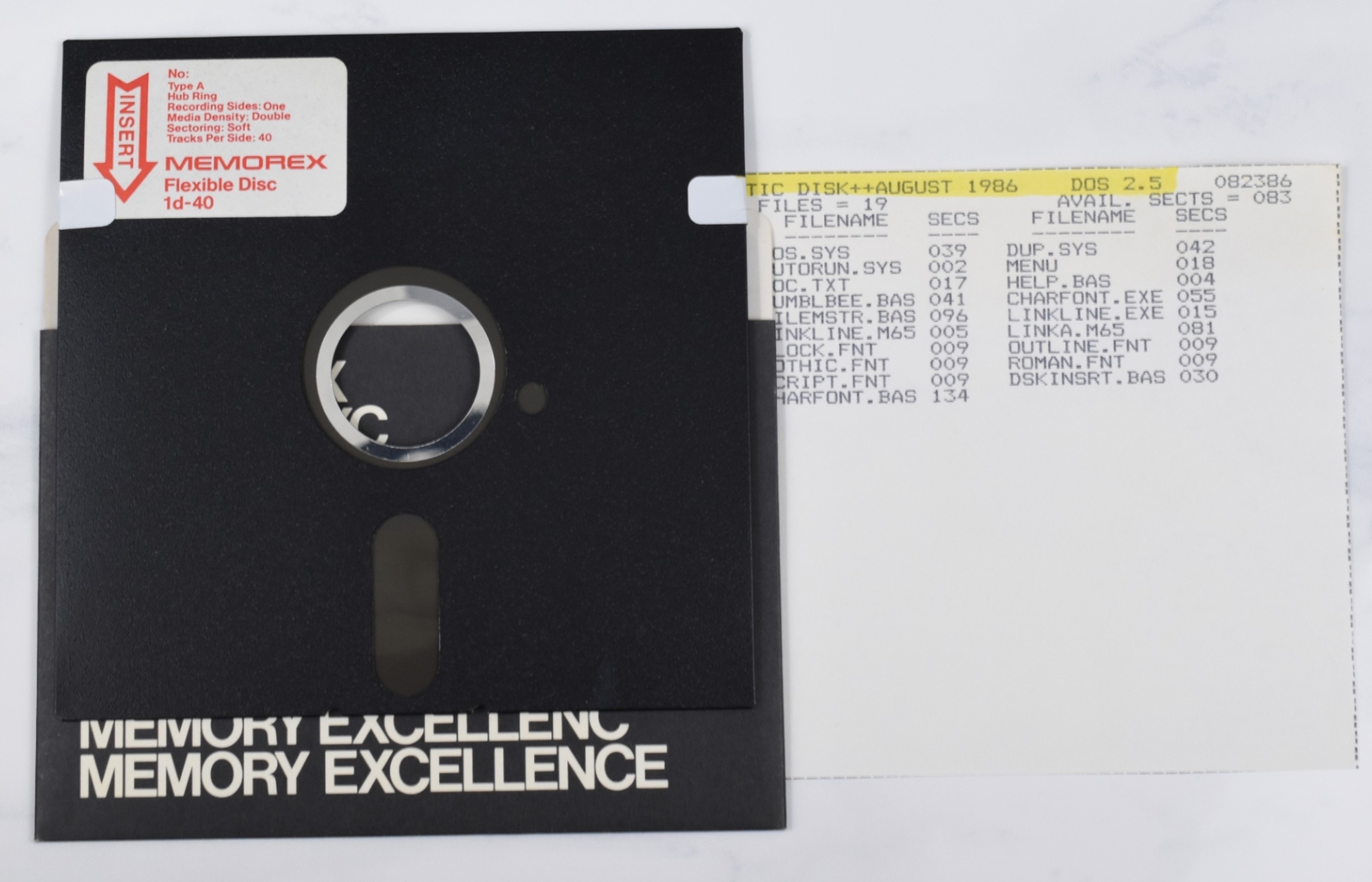 Vtg Memorex Computer Floppy Disk - Rare, Untested, As-Is (Atari, Antic Aug 86)