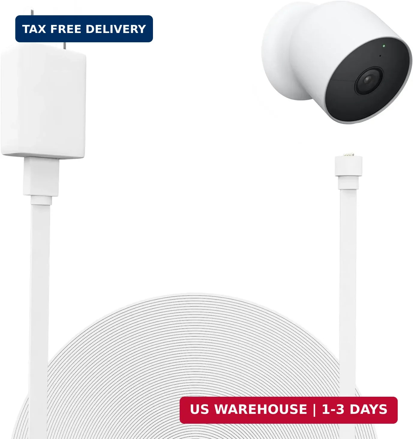 UYODM Power Cable Compatible with Google Nest Cam Outdoor or Indoor, Battery(2nd