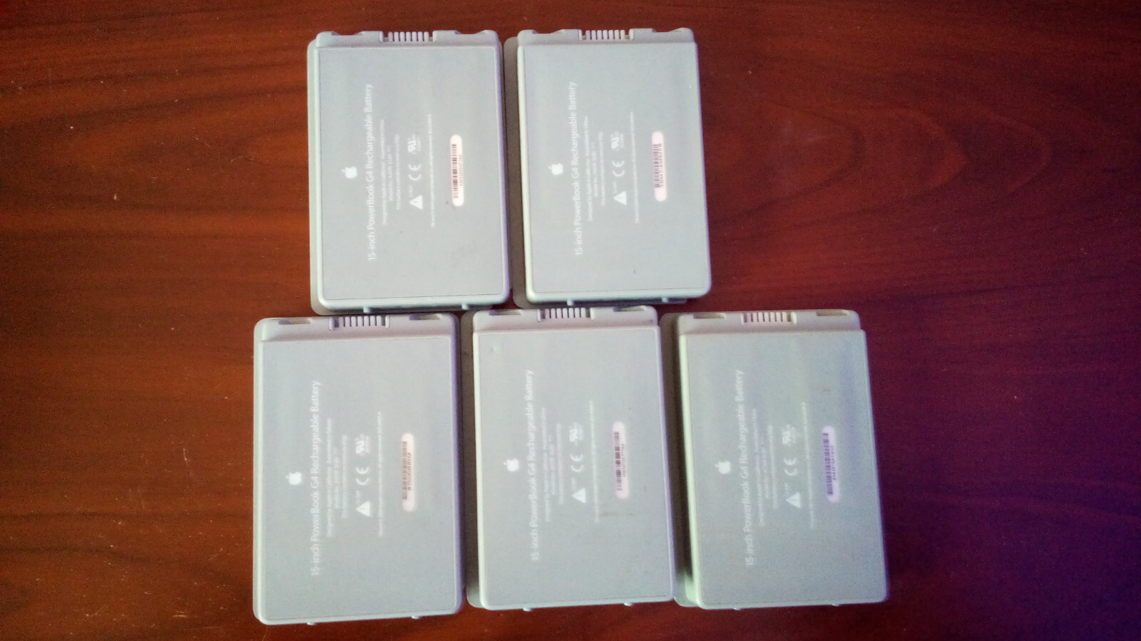 Lot of FIve 5 Powerbook G4 Aluminum 15" DEAD Not Working batteries Parts/Repair