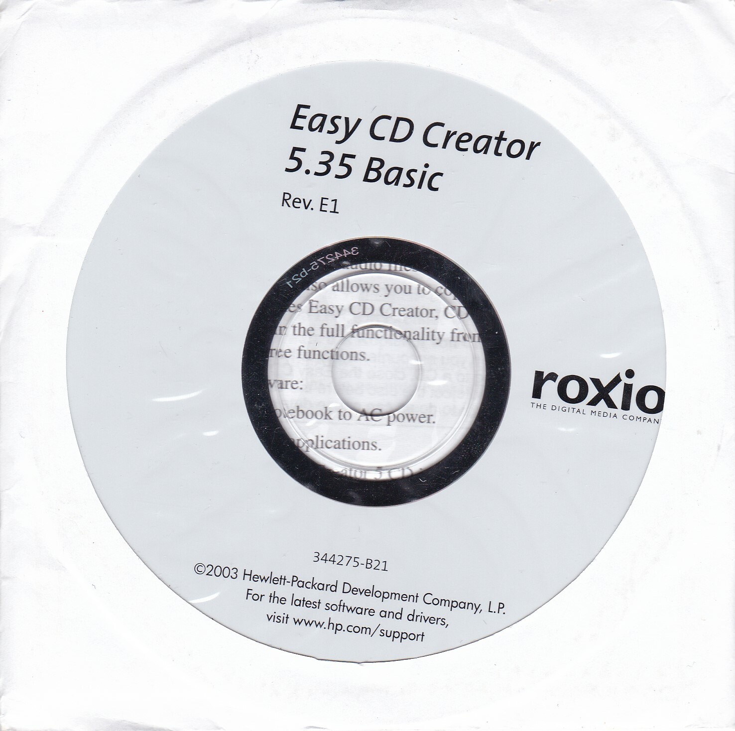 Roxio - Easy CD Creator 5.35 Basic (PC, 2003) *BRAND NEW*