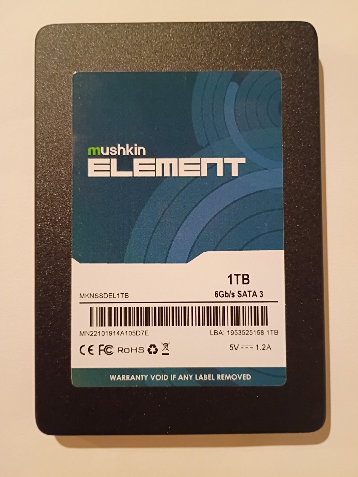 Mushkin Element 1TB MKNSSDEL1TB SATA III 2.5 in Solid State Drive- [9070 HOURS]✅