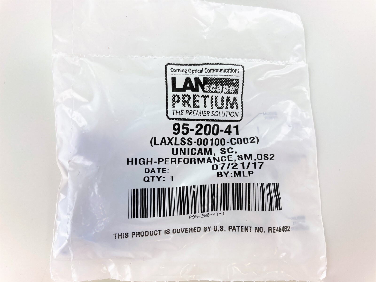 Corning 95-200-41 Unicam Connector Pretium 8.3 um SC SM OS2