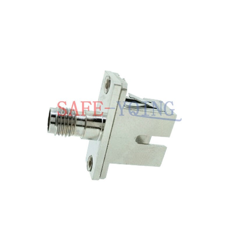 1X SMA Female-SC Female Hybrid Adapter Flange Coupling Optical Fiber Connector D