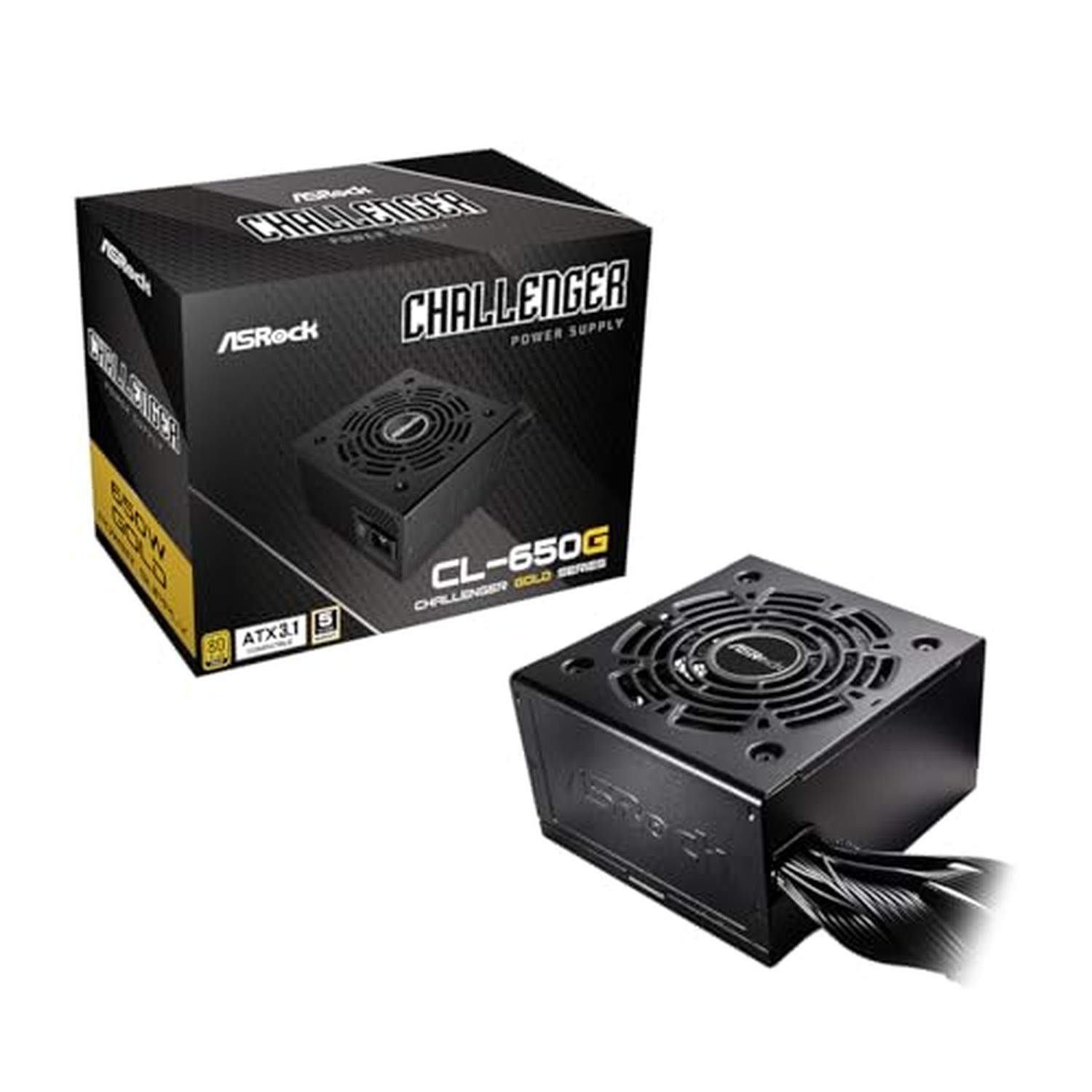 ASRock Challenger 650W Power Supply 5 Years Warranty ATX 3.1 Auto iCOOL Intel...