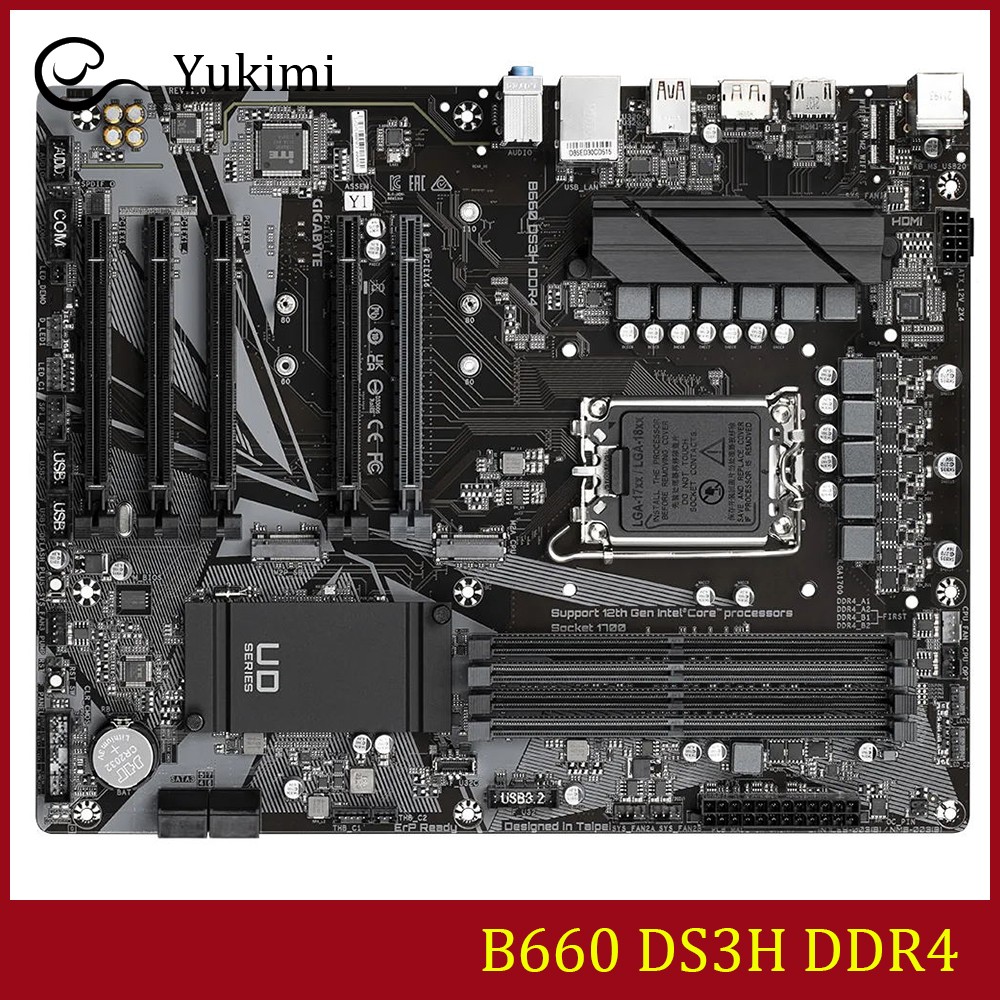 FOR GIGABYTE B660 DS3H DDR4 128GB LGA1700 HDMI DP Ｍotherboard Test OK