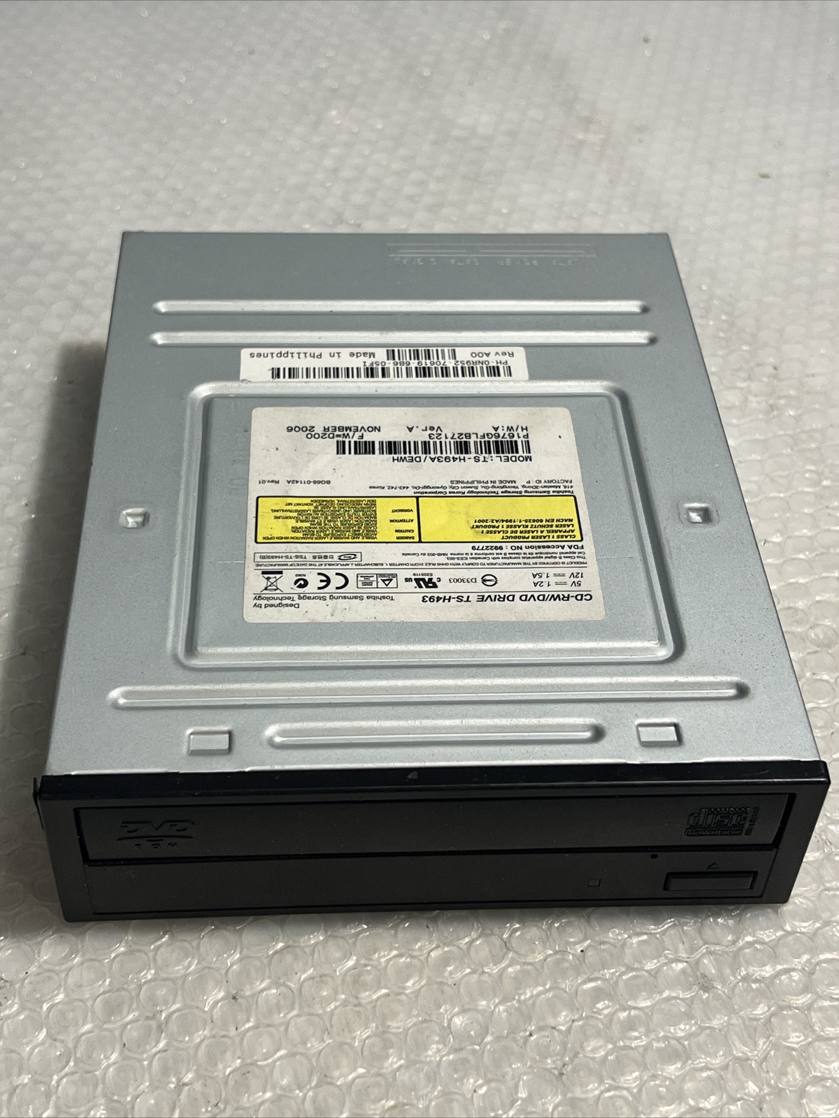 🔥Toshiba Samsung TS-H493A CD-RW/DVD Drive, Used, 🇺🇸