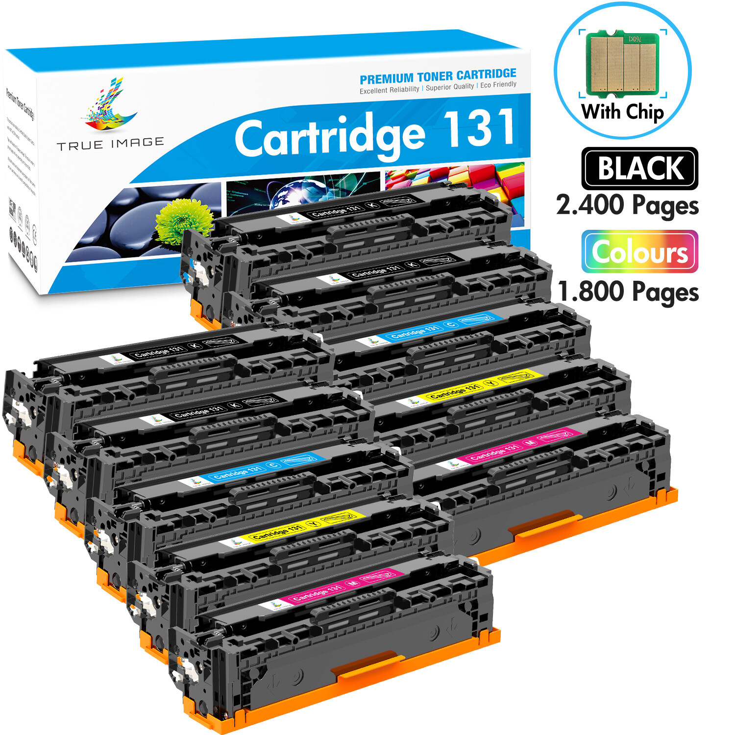 10x High Yield CRG-131 C131 Toner For Canon 131 ImageCLASS LBP-7100CN LBP-7110CW