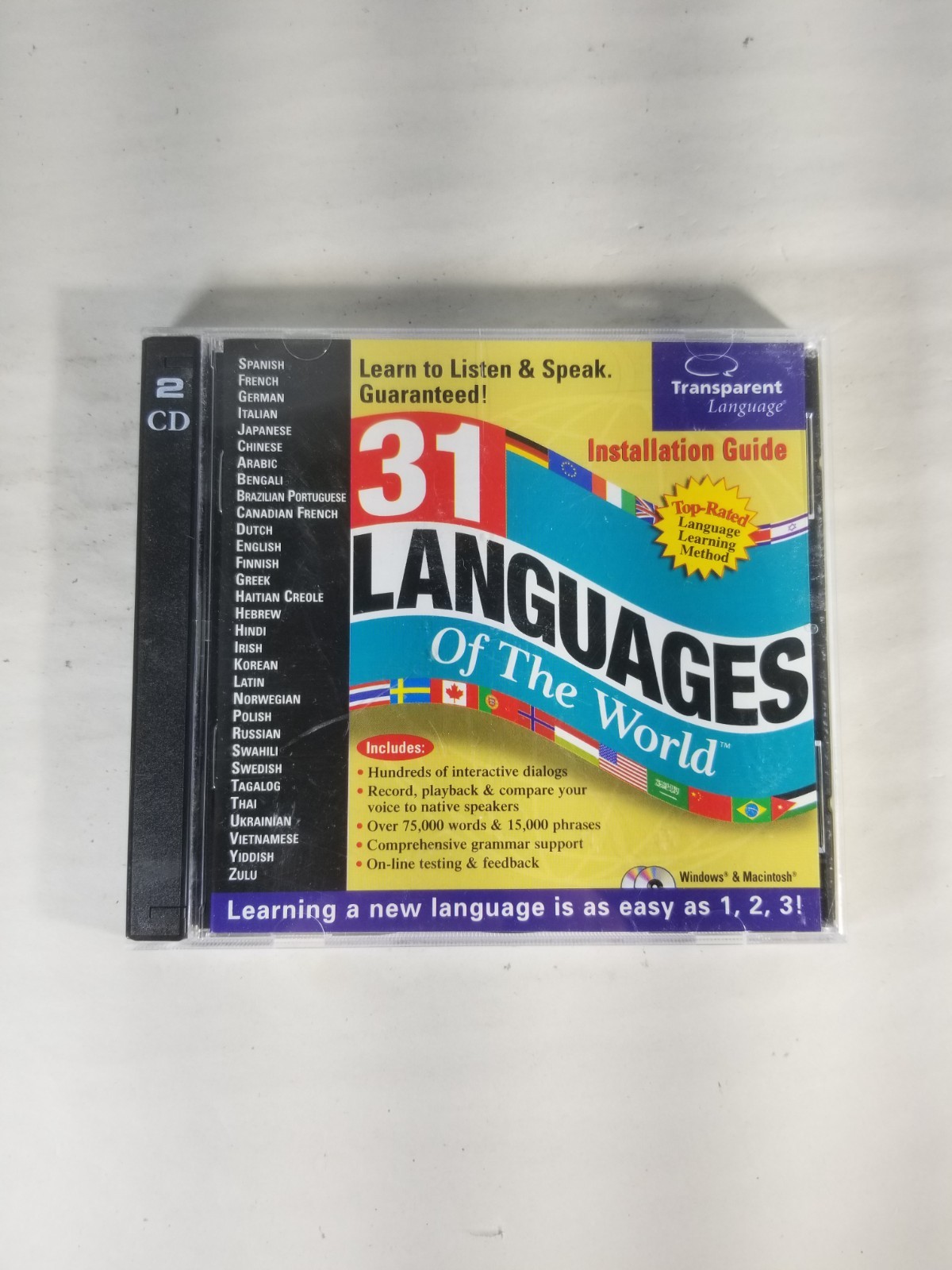 31 LANGUAGES OF THE WORLD PC CD-ROM SOfTWARE WIN/MAC