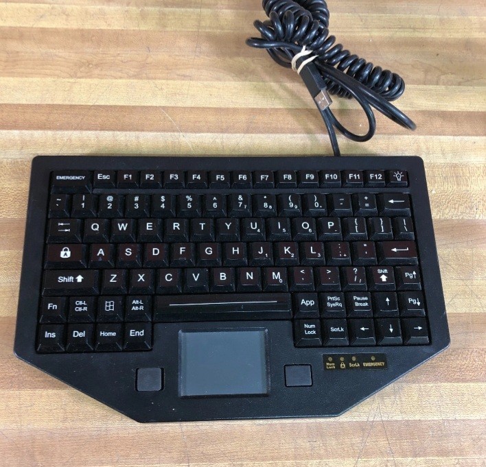 iKey FT-88-911-TP-USB Mobile USB Rugged Keyboard Backlit Touchpad