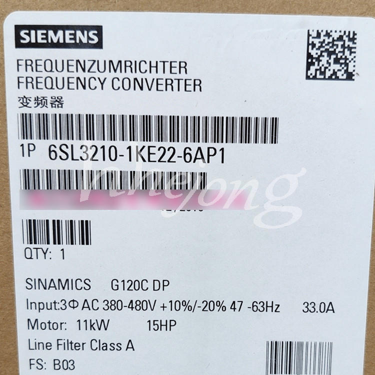 1PCS NEW SIEMENS Inverter 6SL3210-1KE22-6AP1 6SL3 210-1KE22-6AP1 DHL FEDEX