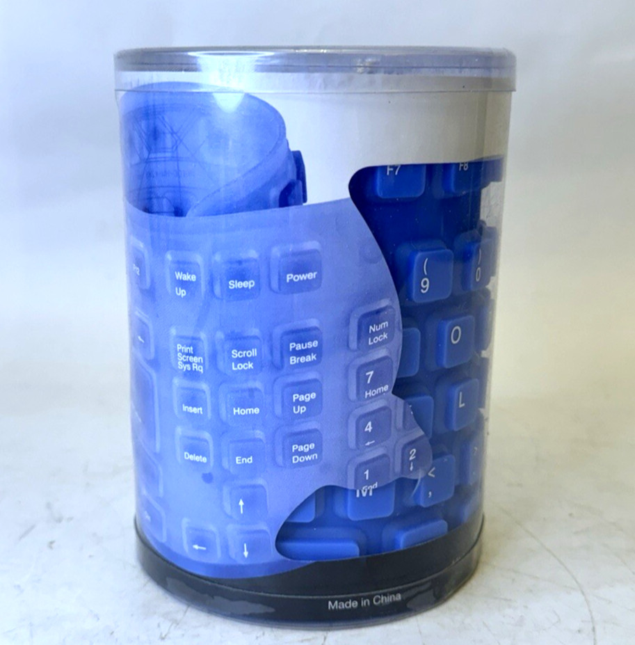 Retro Innovate Technology Desklamations USB Keyboard Soft Flexible Roll Up