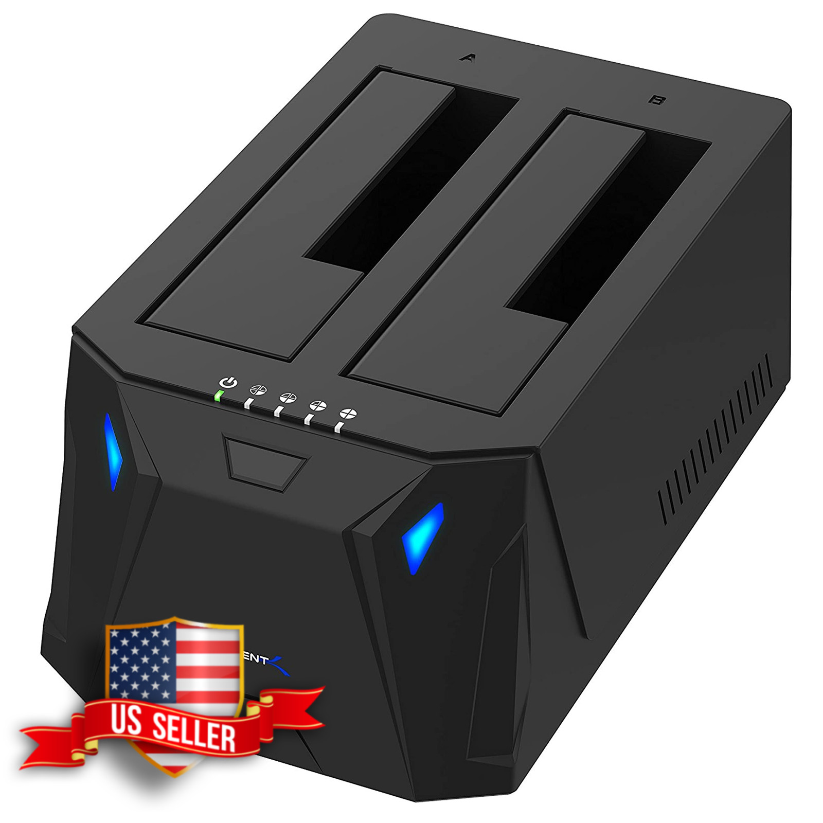 SABRENT USB 3.0 Dual Bay Hard Drive Docking Station & Cloner