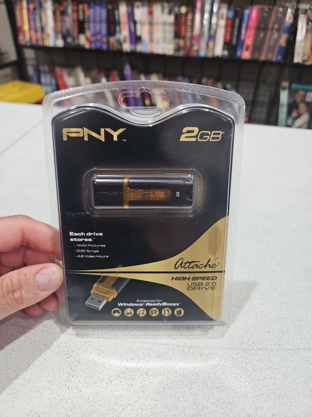 PNY 2GB Attache’ High Speed USB 2.0 Drive Enhanced For Windows Ready Boost New