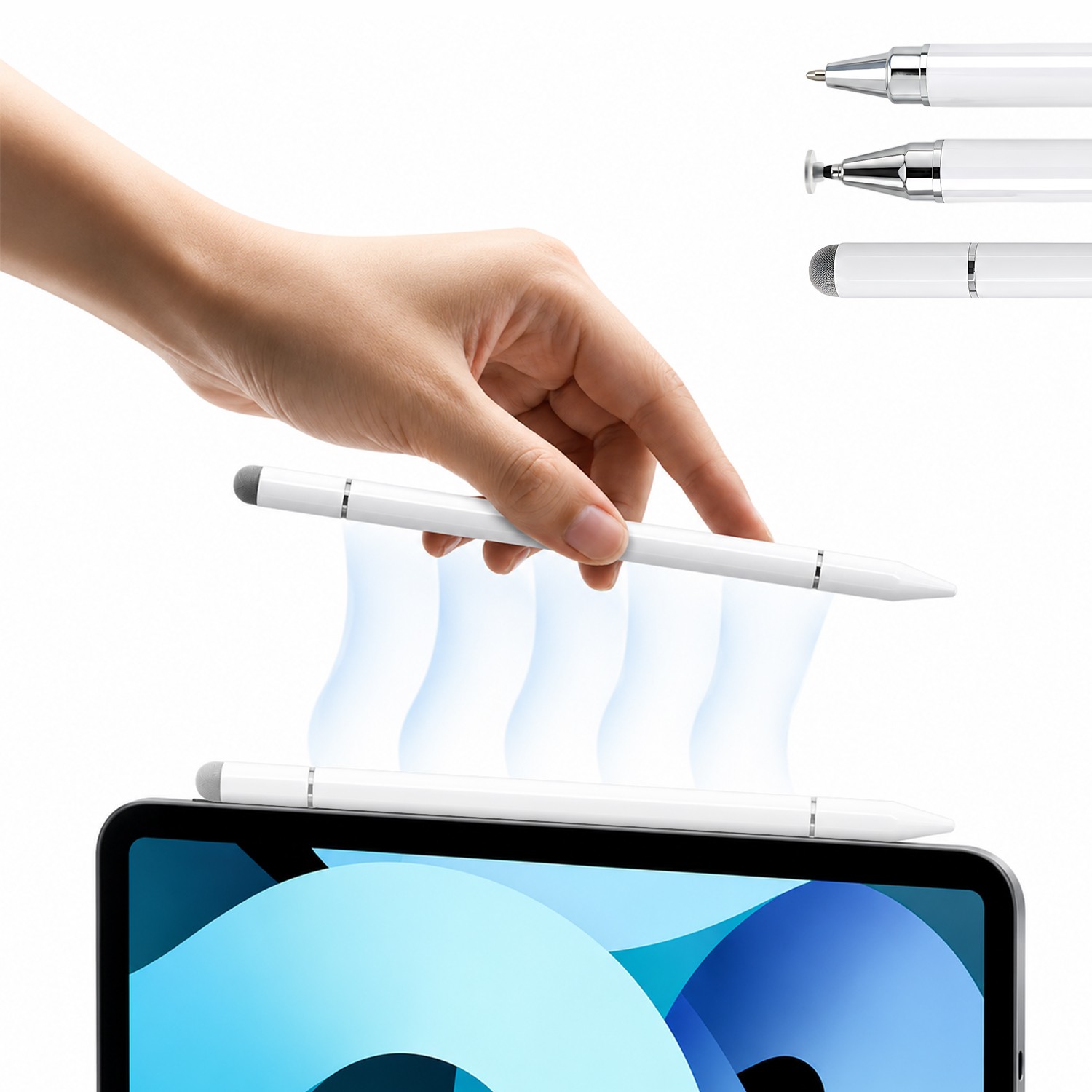 3-in-1 Universal Stylus Pen for All Touch Screens,No Charge Passive Touch Screen