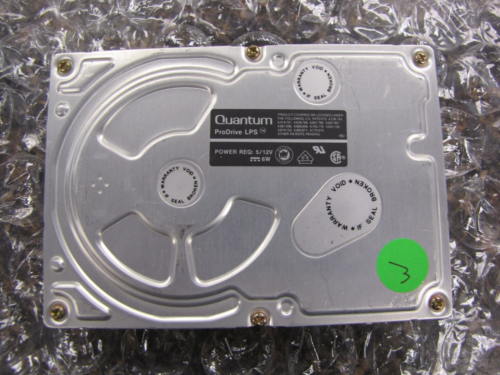 Quantum ProDrive LPS 52S 950-50-9405 SCSI Internal Hard Drive 1988 -NN41