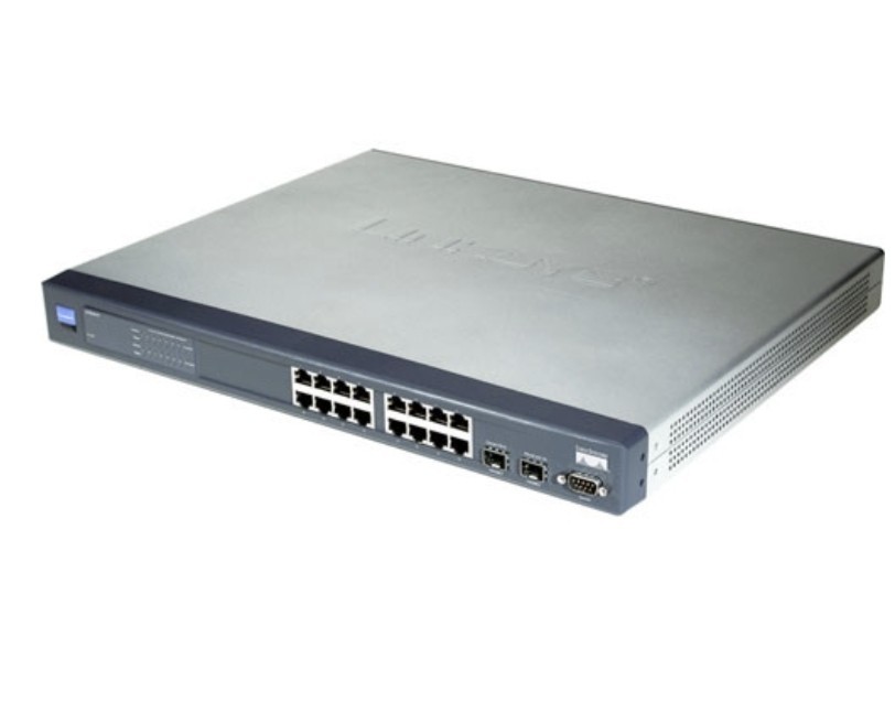 Cisco Linksys SRW2016 16-Port 10/100/1000 Gigabit Switch - New - Open Box