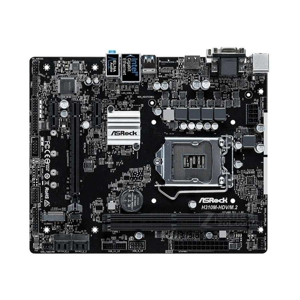 FOR ASROCK H310M-HDV/M.2 H310 Motherboard DDR4 32G 100% Test Work