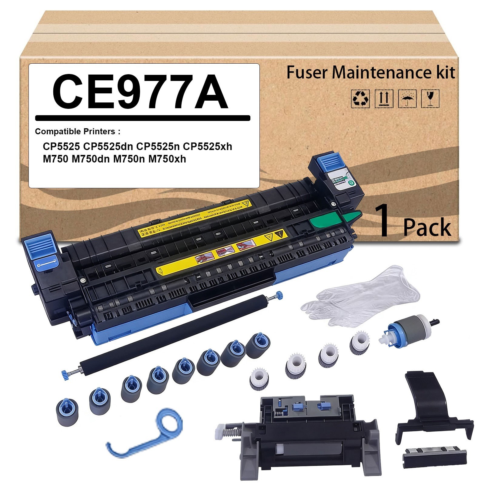 1PK CE977A RM1-65996 Fuser Maintenance Kit Replacement For M750 CP5525 (110V)