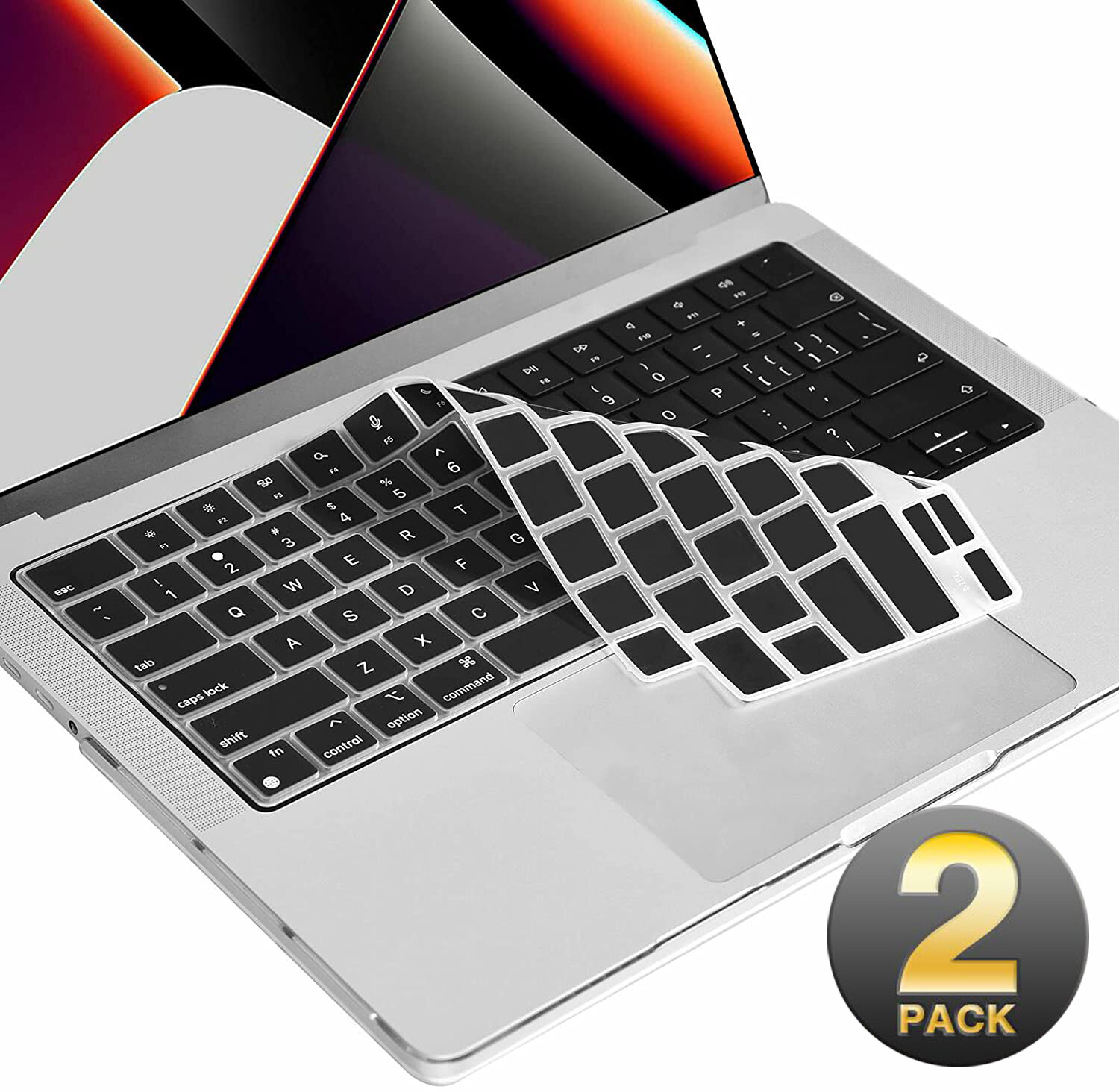 13"inch Air Macbook A2337 A2179 Soft-Touch Keyboard Cover 2PCS for Apple Mac