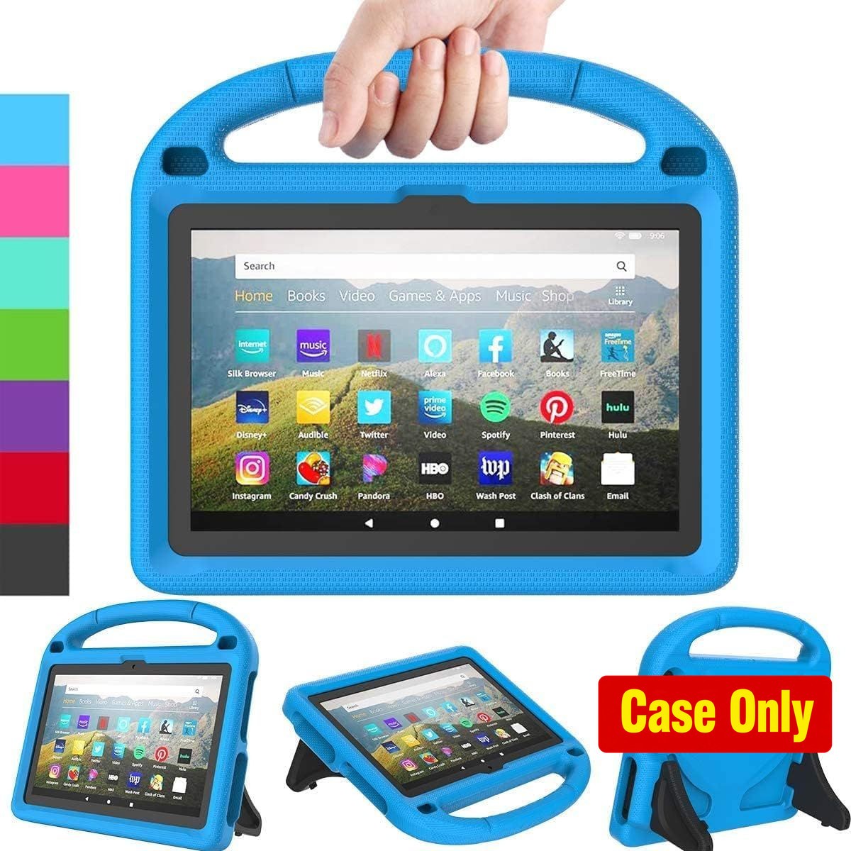 Lightweight Shockproof Case for 2023 New 10-inch Tablet, Handle Kickstand Includ