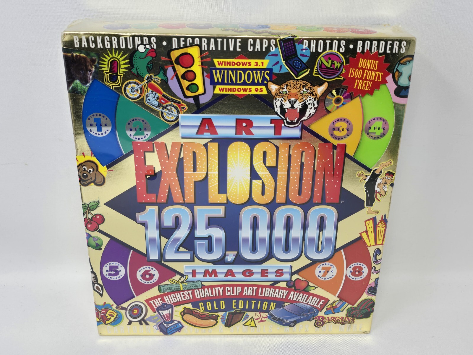 VTG 1996 Nova Art Explosion 125,000 Images Gold Edition Big Box for Windows, NEW