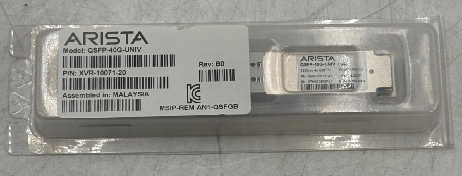 Arista QSFP-40G-UNIV 40G Universal QSFP+ 1310nm LC XVR-00071-20 Transceiver