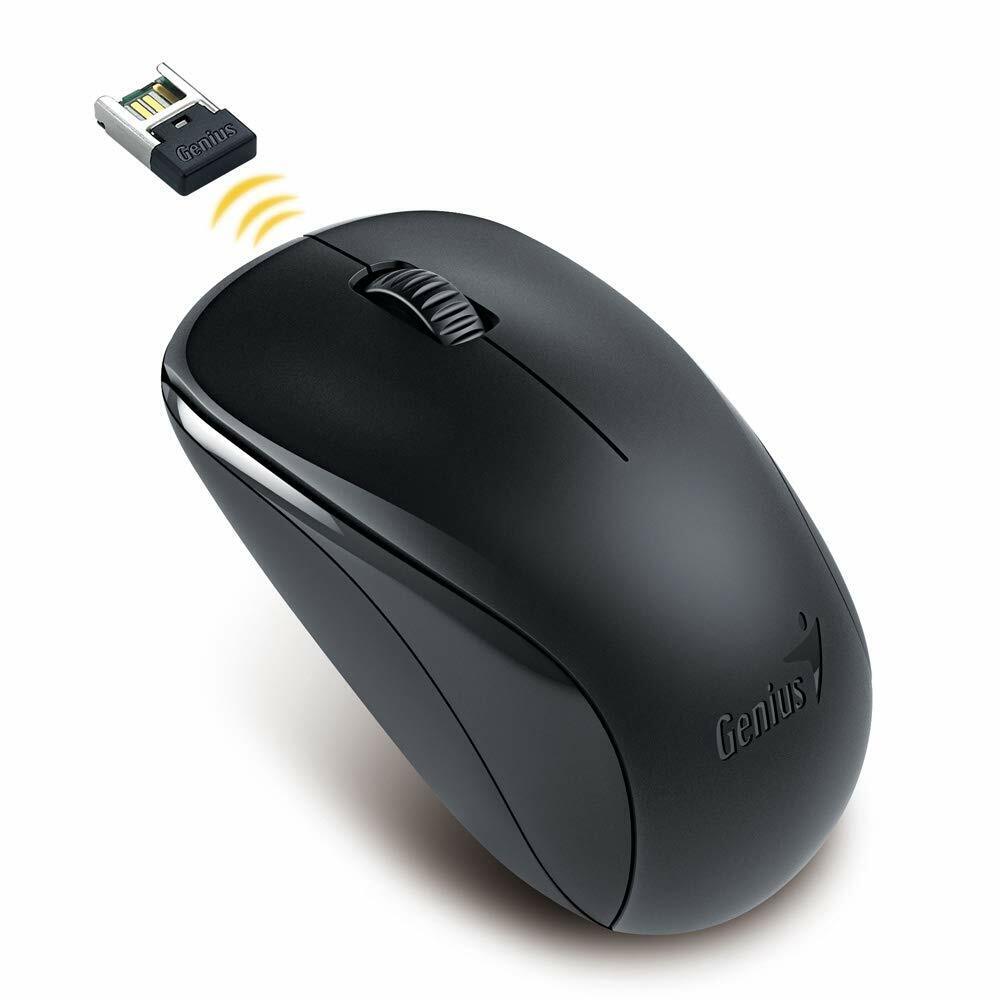 Genius NX-7000 Black Wireless 2.4GHz Mouse USB Pico receiver 1200DPI BlueEye