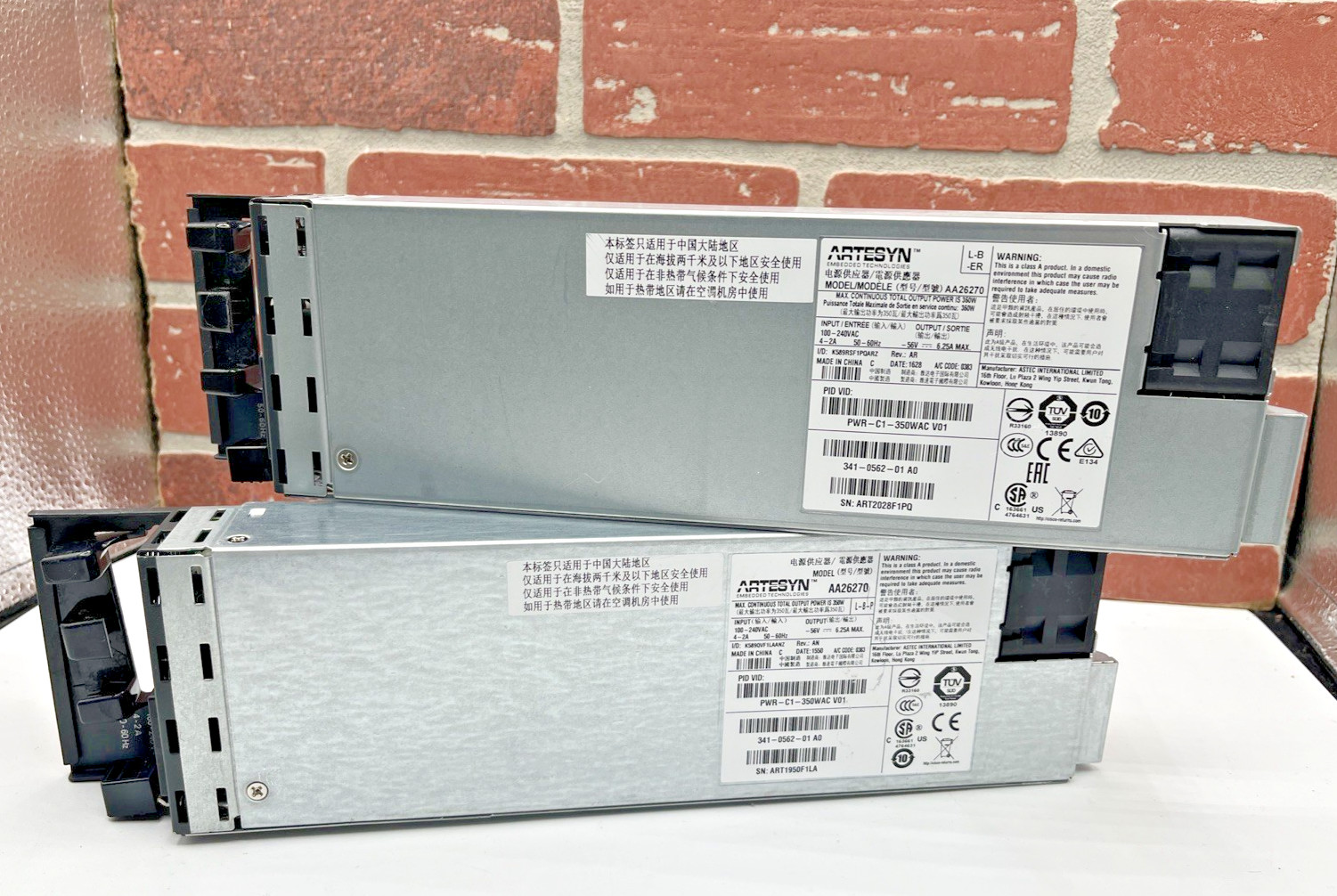 LOT OF 2 Artesyn AA26270 350W Power Supply for Cisco Catalyst 3850 FAST SHIP ⚡⚡