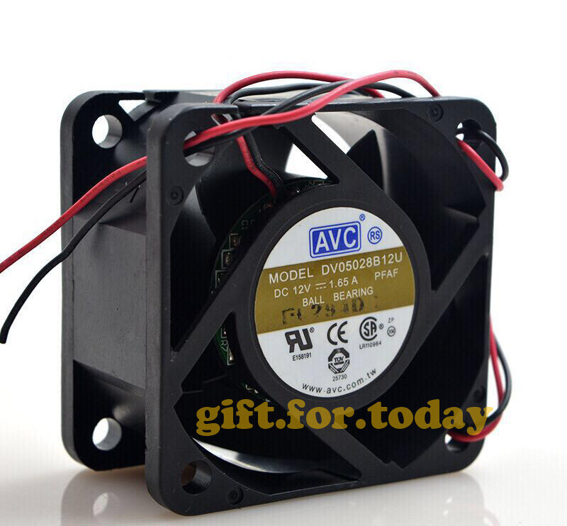 AVC Cooling Fan 5028 DV05028B12U 12V 1.65A 5cm 50×50×28mm